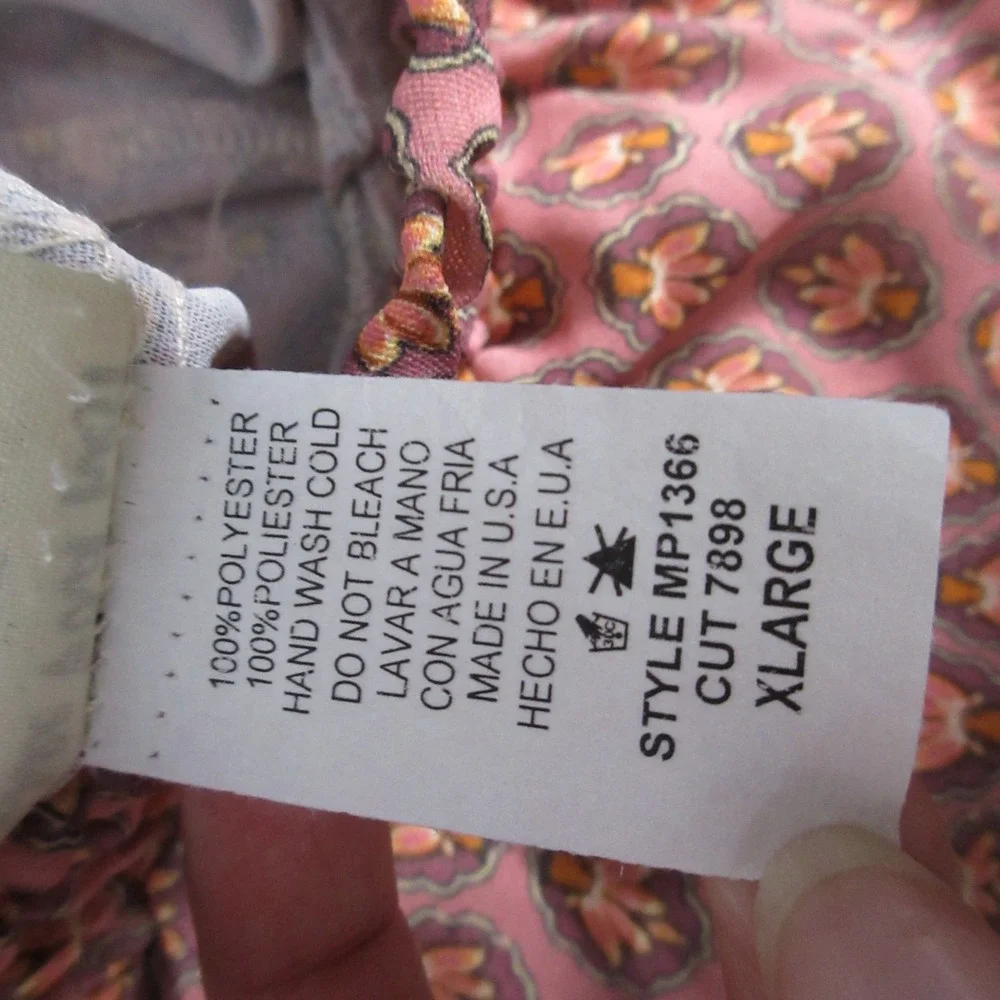 Three Bird Nest Pink and Brown Wide Leg Pants - Picture 12 of 14